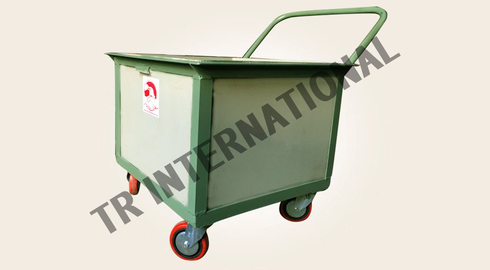 Green Polypropylene Trolley, Capacity: 300 Kg