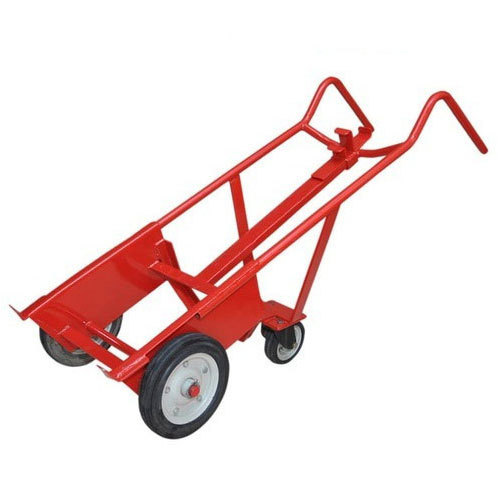 Mild Steel Red Barrel Trolley, For Industrial, Load Capacity: 50-100 Kg