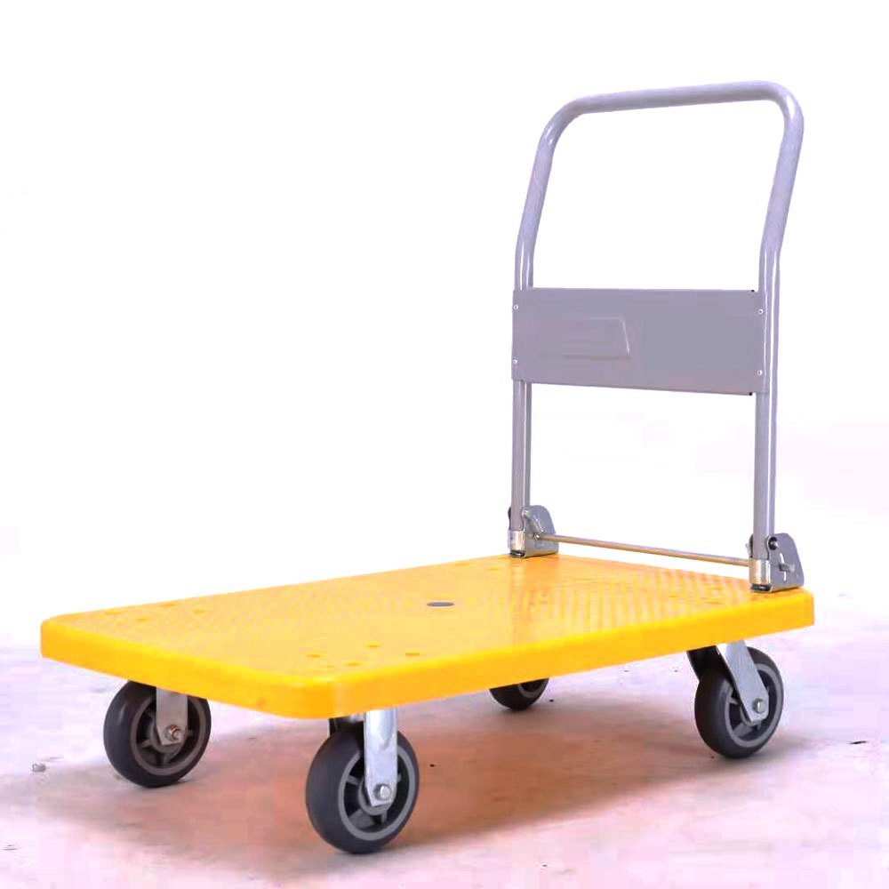 SK ENGINEERING PLASTIC PLATFORM TROLLEY 300 KG, For Industrial