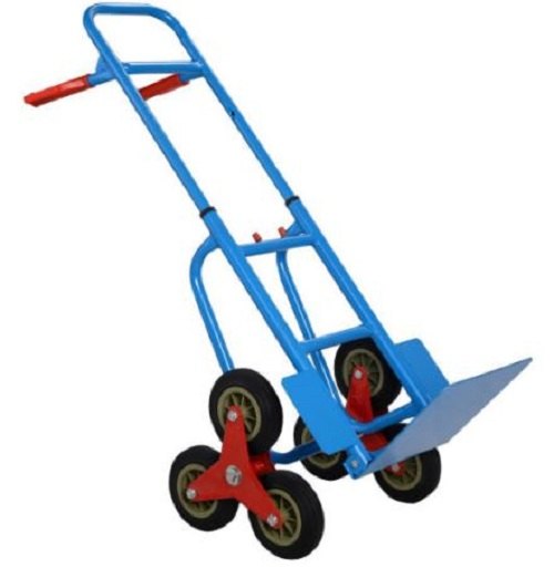 Mild Steel Blue Stair Climbing Trolley, Load Capacity: Upto 150 Kg