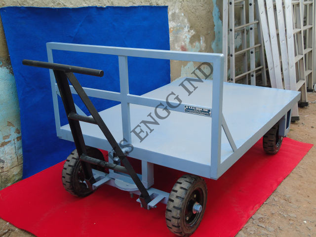 Mild Steel Paint Coated Push Pull Trolley, Load Capacity: 200-500 kg