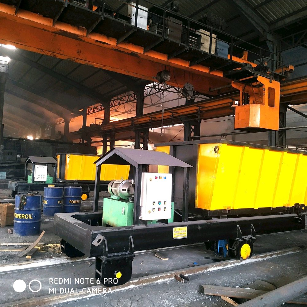 Scrap Transfer Trolley or Tundish Car., Automation Grade: Automatic