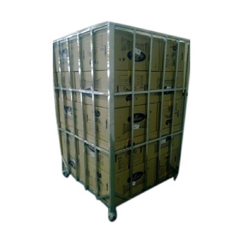 UFM Four-Wheel SS Carton Transfer Trolley