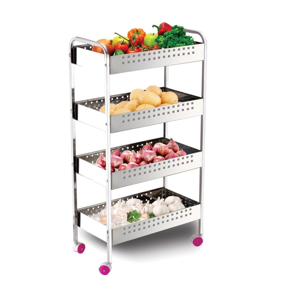 202 17x9x32 4 Layer Vegetable Trolley