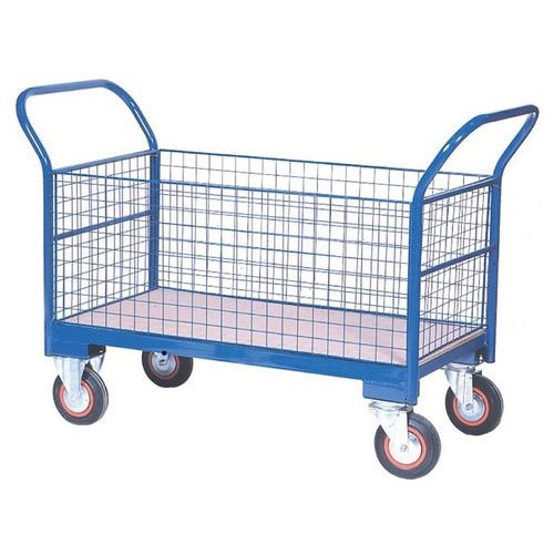 Paint Coated Stainless Steel Fruit and Vegetable Trolley, Load Capacity: 50 Kg