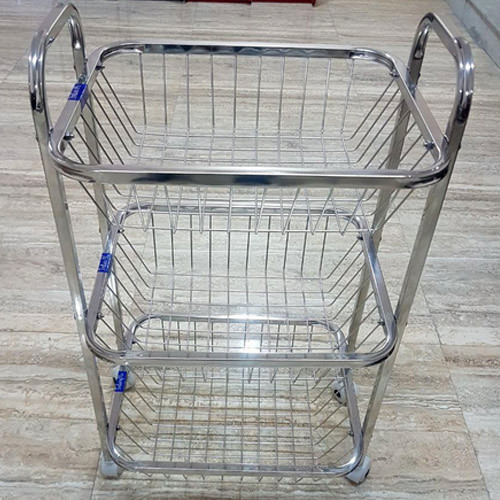 Fortune Blu Stainless Steel Fruit Trolley