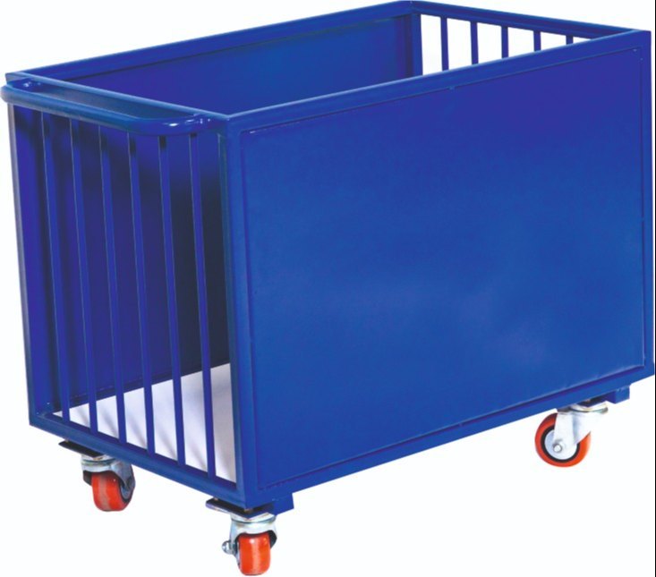 National Fabricators Mild Steel Laundry Trolley, For Industries, Bucket Capacity: 100 To 150kg