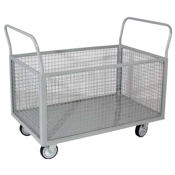 Four-Wheel MS Fabric Trolley, For Industrial, Load Capacity: 250-300 kg