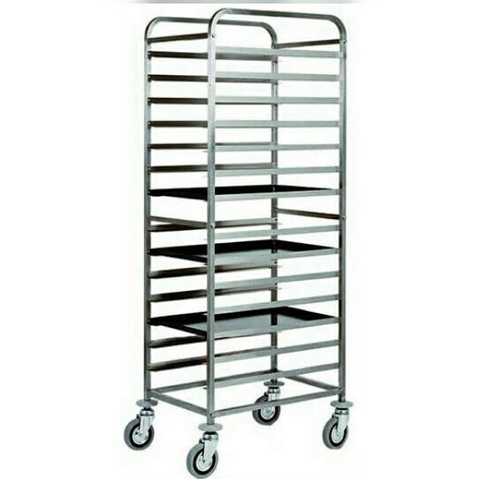 Stainless Steel Cooling Trolley, Size/Dimension: 450x600x1800 mm, Load Capacity: 250 Kg