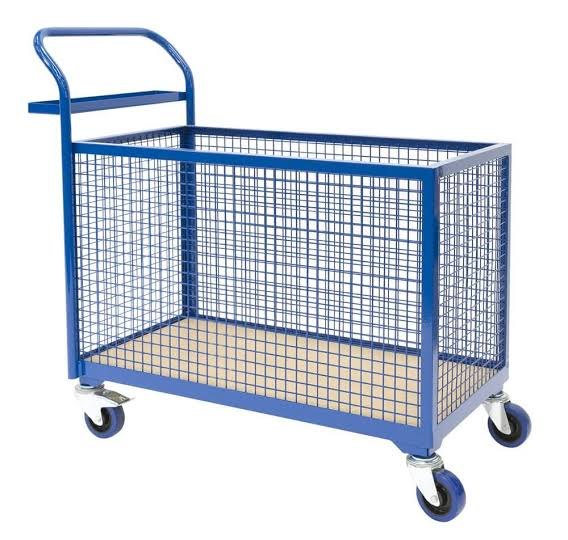 Global Mild Steel Box Type Trolley, For Commercial