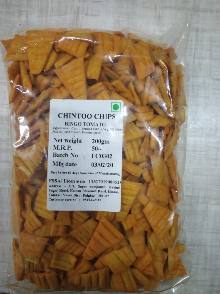Chintoo Chips, Chintoo chips Bingo Tomato, Packaging Size: 1kg & 200gm