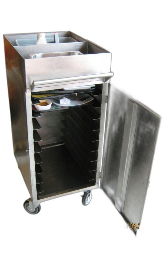 Stainless Steel Food Clearance Trolley, For Hotel, Restaurant