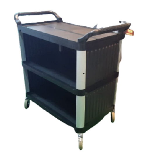 Mild Steel Food Serving Trolley, For Commercial