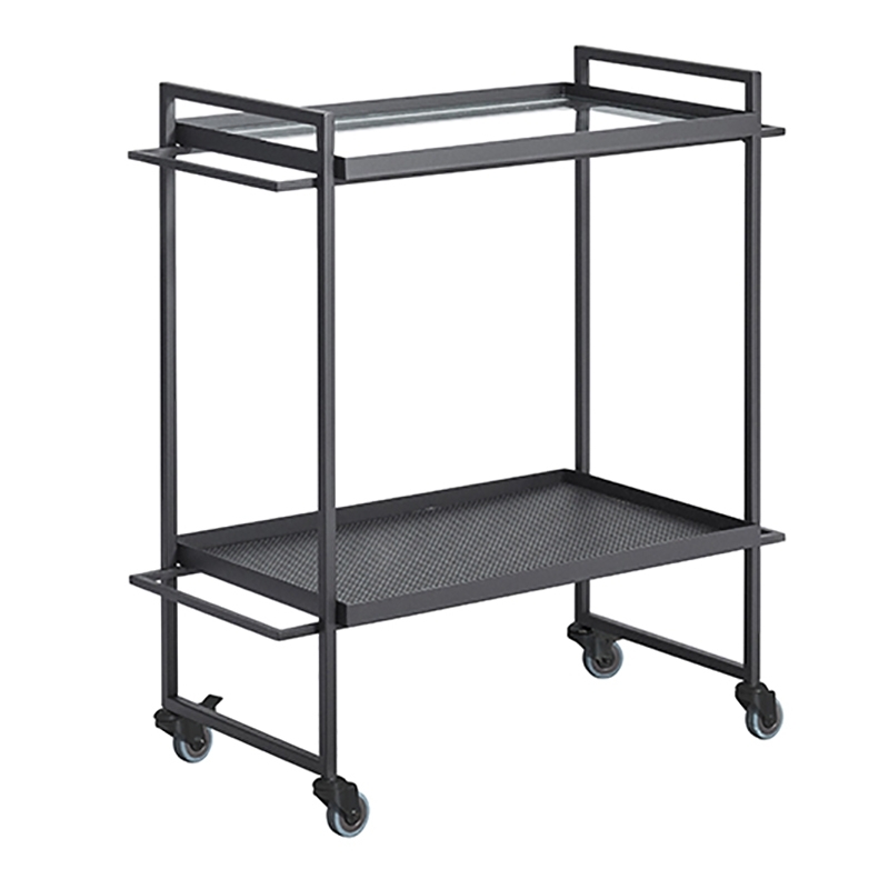 Black Stainless Steel Ss Food Service Trolley, For Hospital