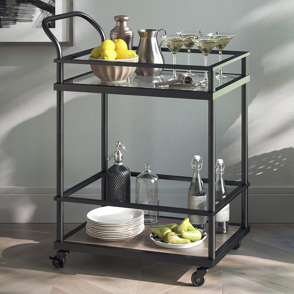 Metal Antique Drink Serving Trolley for Hotel