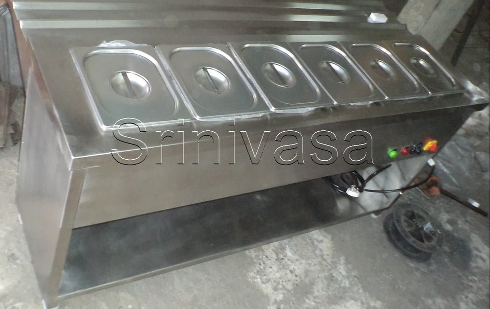 Stainless Steel Hot Food Trolley, Size/Dimension: 1800*600*850