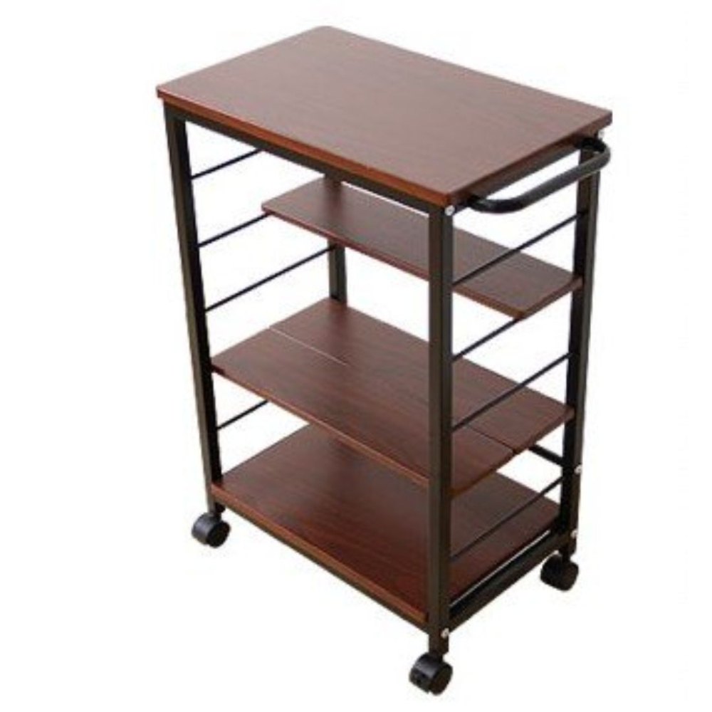 Wooden Kitchen Trolley With Wheel, Size: 65 X 48 X 30 cm