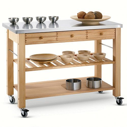 Wooden Kitchen Trolley