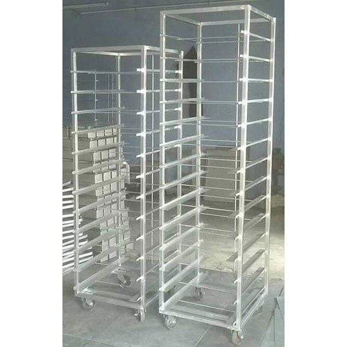 Stainless Steel Wire Mesh Bakery Trolley