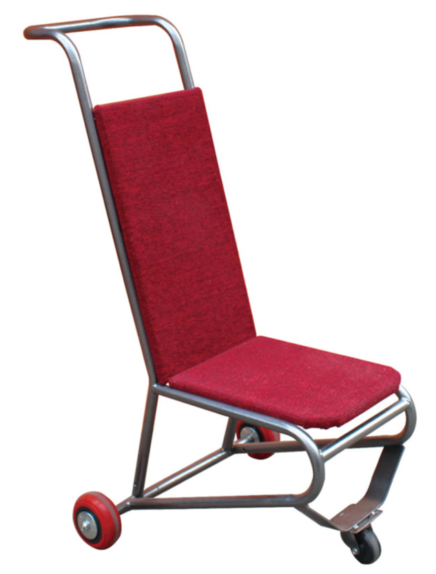 GIRET Red Banquet Chair Trolley, Size/Dimension: 480x360x1200 mm