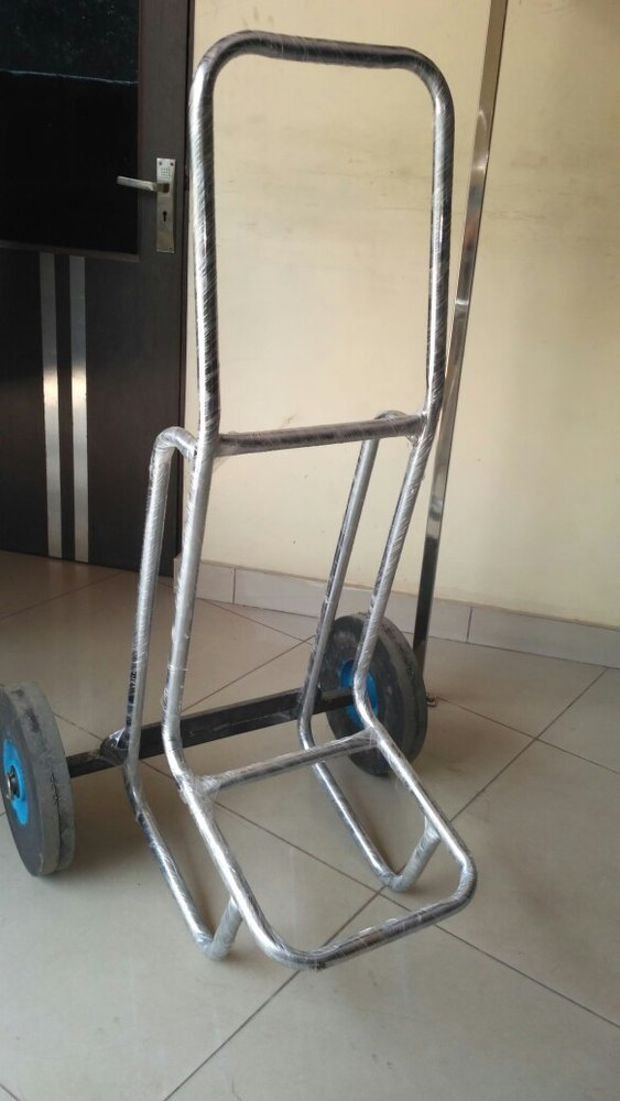 Silver Stainless Steel Banquet Chair Trolley