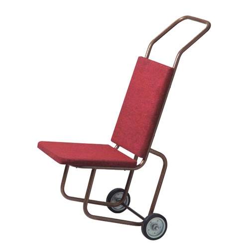 Gee Kay SS and Velvet Movable Banquet Chair Trolley, Capacity: Max 150 Kg