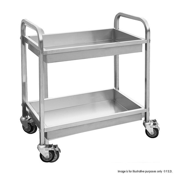 Stainless Steel Restaurant Trolley, Size/Dimension: 26X18X30