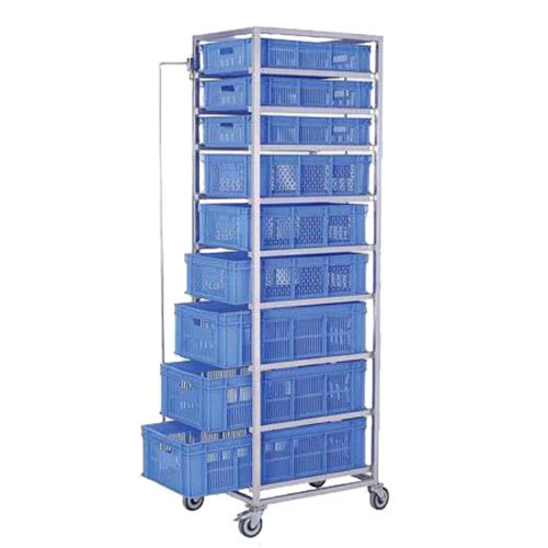 Stainless steel SS Veg Rack Trolley