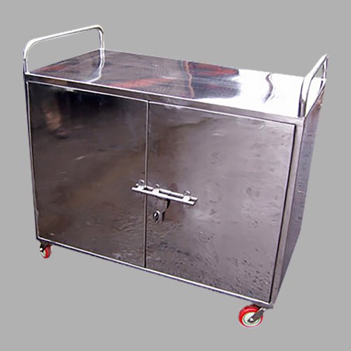 Stainless Steel Cabinet Trolley, Size/Dimension: Customizable