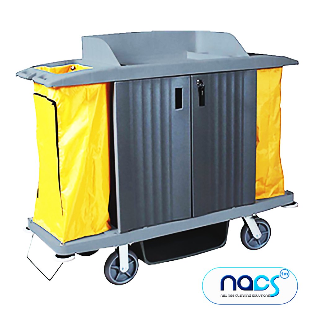 NACS Grey Guest Room Trolley, Cart Size: 152*56*27cm, for Hotels