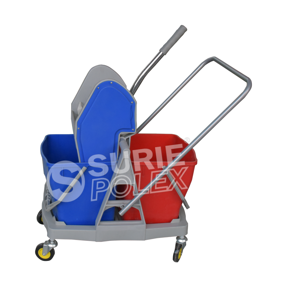 SuriePolex Double Mop Wringer Trolley-Down Press, Capacity: 50L