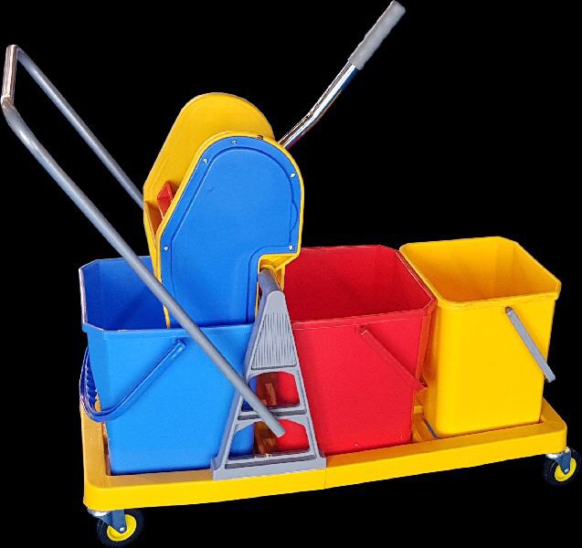 MSP ABS Mopping Trolley, Cart Size: 3, Bucket Capacity: 30 Ltr