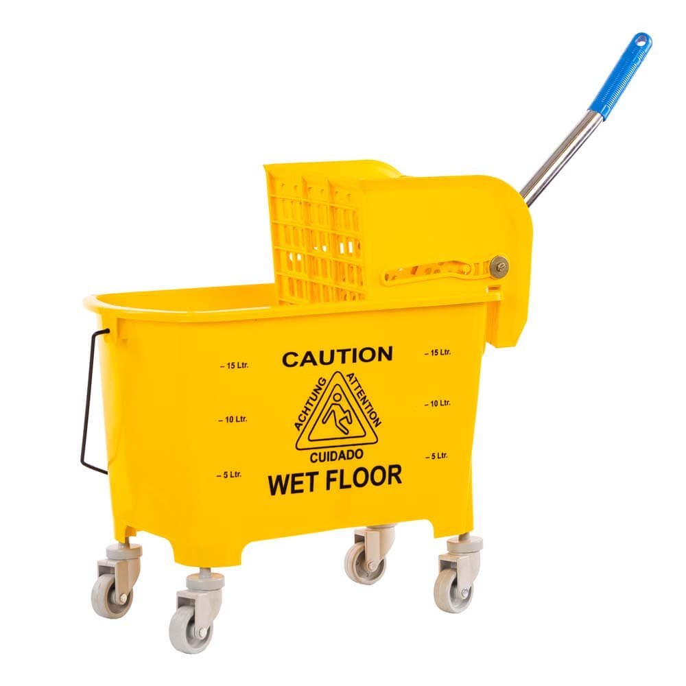 JC Plastic Single Mopping Trolley, Cart Size: 20 Liters, Bucket Capacity: 20 L