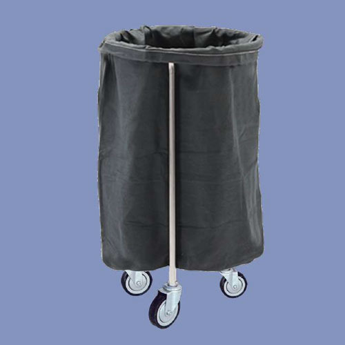 AOMA Black Soiled Linen Trolley