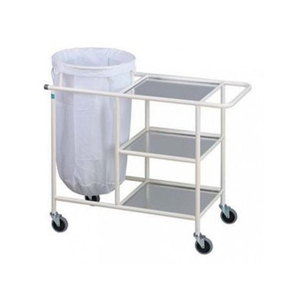 MP Surgical Stainless Steel Soiled Linen Trolley, For Hospital