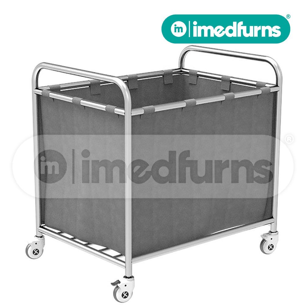 imedfurns Medical IMED6013XL Linen Trolley XL, For Hospital, Size: 1200 Mm X 600 Mm X 875 Mm