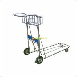 sumer Stainless Steel Airport Luggage Trolley