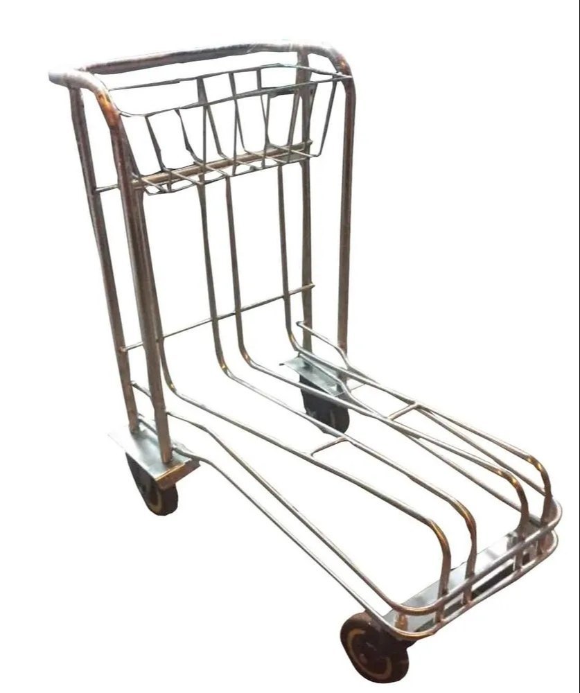 200 Kg Stainless Steel Airport Luggage Carts