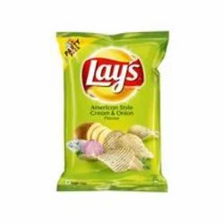 Lays American Style Cream And Onion Chips, Packaging: Packet