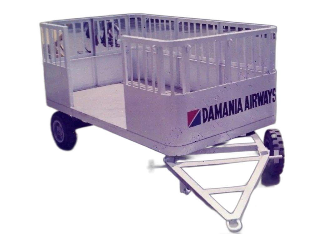 3Feet Stainless Steel Airport Baggage Cart, For Carrying Luggage