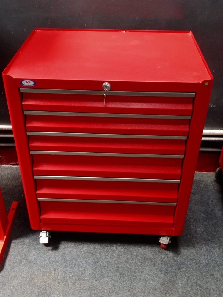 METRO Mild Steel 6 Drawer Tool Trolley, For Service Stations