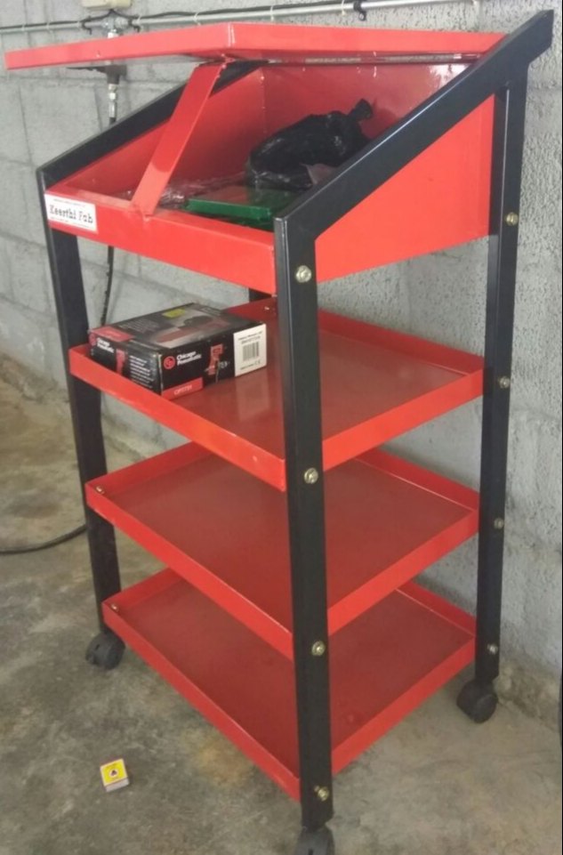 keerthi fab Mild Steel Automobile Tool Trolley, For Industrial, Model Name/Number: keer0030