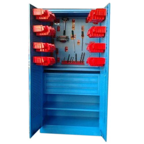 SHAHJI MS Perforated Tool Cabinets, For Industrial, Size: 1980MM(H)*910MM(W)*480MM(D)