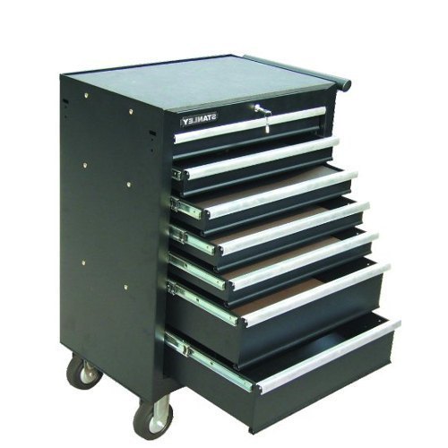 Mild Steel BLACK Stanley 93-547-23ID 7 Drawer Workstation