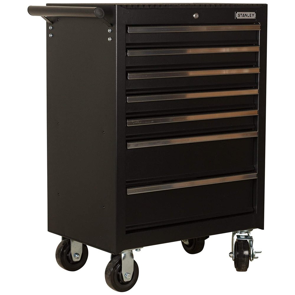 Stanley 93-547-23id Tools Storage Roller Cabinet With 7 Drawers (black)