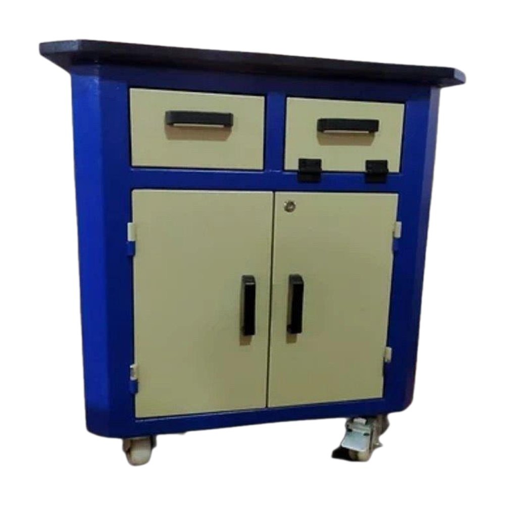 Blue & White Mild Steel Workshop Tools Trolley, For Automobile Industry