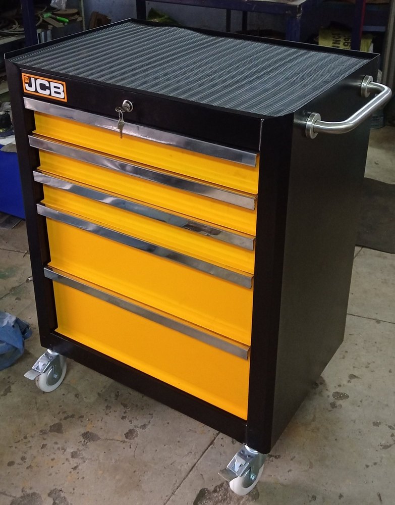 Shree lakshmi Mild Steel Tool Trolley Jcb, For Industrial, Model Name/Number: 7draw Type