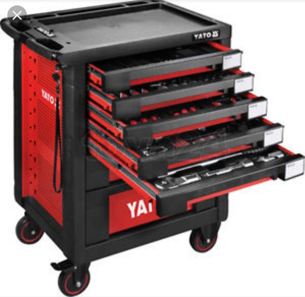 Red Mild Steel Tool Chest, For Industrial, Packaging: Case