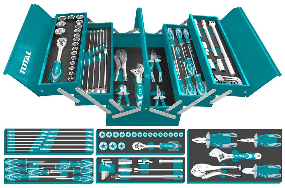 Grey Plastic Thtcs12591-59 Pcs Tool Chest Set, For Industrial, Packaging: Case