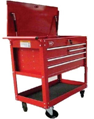 5 Drawer Deluxe Tool Chest - Red